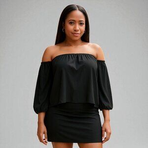 Half Sleeve Off Shoulder Blouse